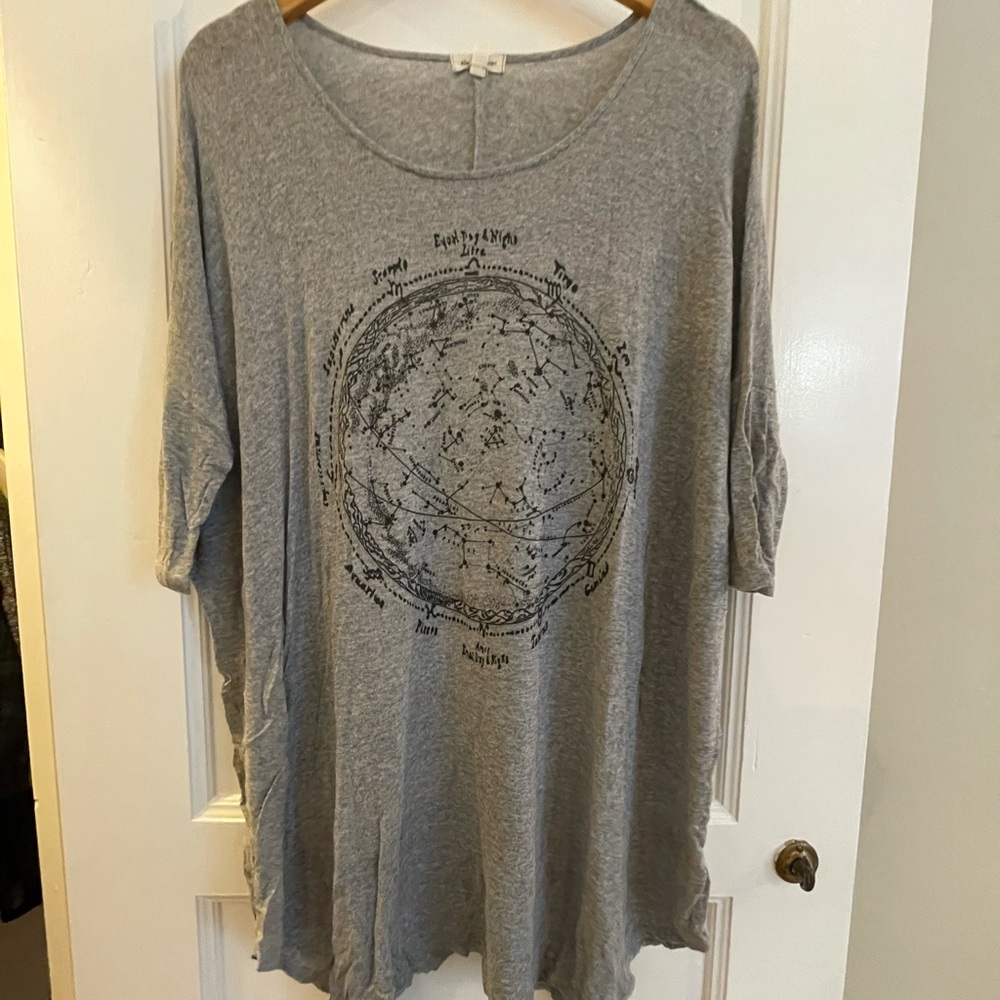 Urban Outfitters Gray Oversized Top